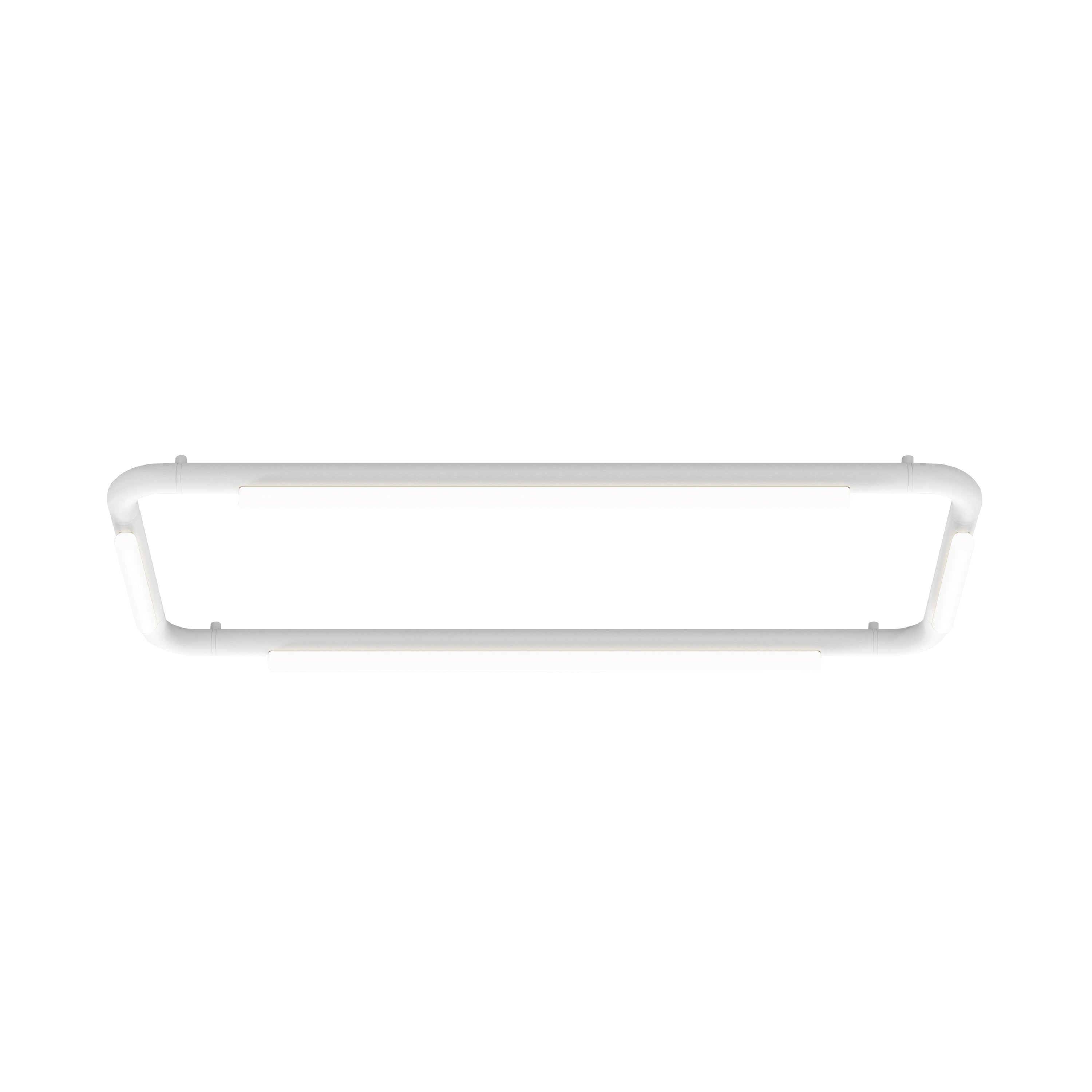 Pipeline CM4 Ceiling/Wall Light: White + White