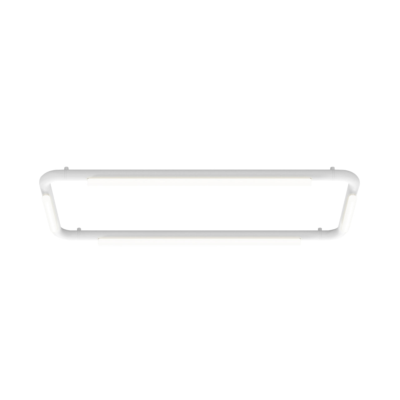 Pipeline CM4 Ceiling/Wall Light: White + White