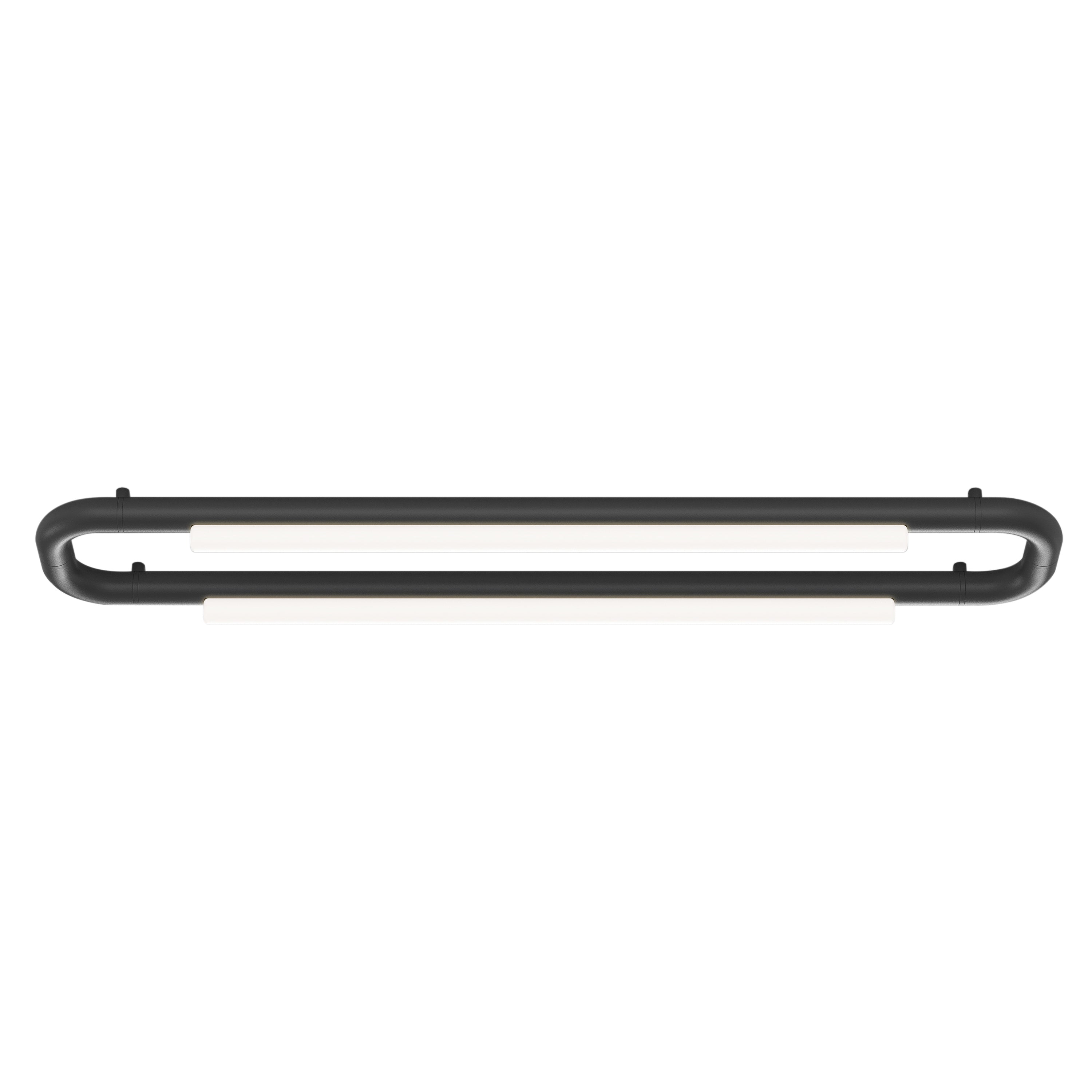 Pipeline CM6 Ceiling/Wall Light: Black + Black
