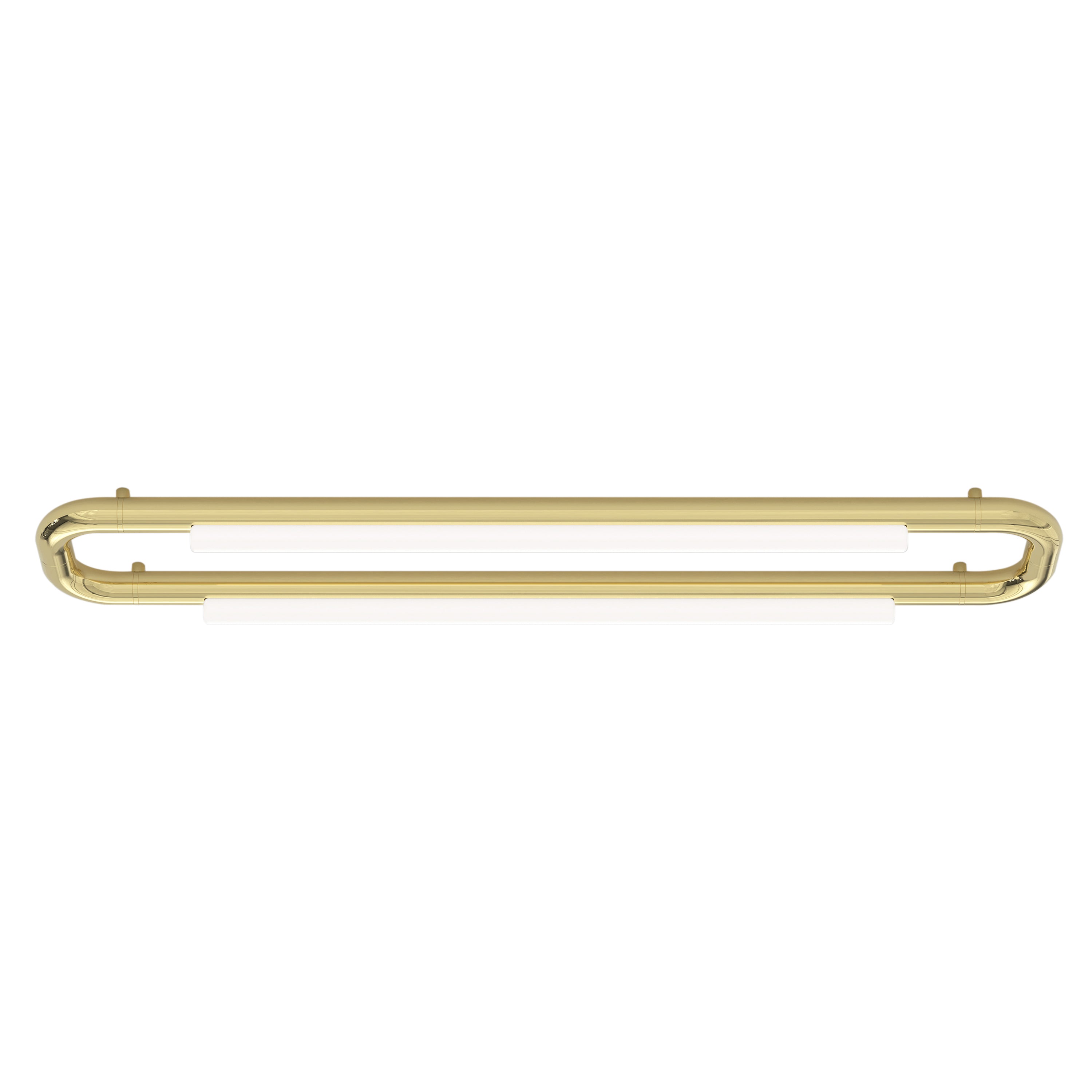 Pipeline CM6 Ceiling/Wall Light: Brass + Brass