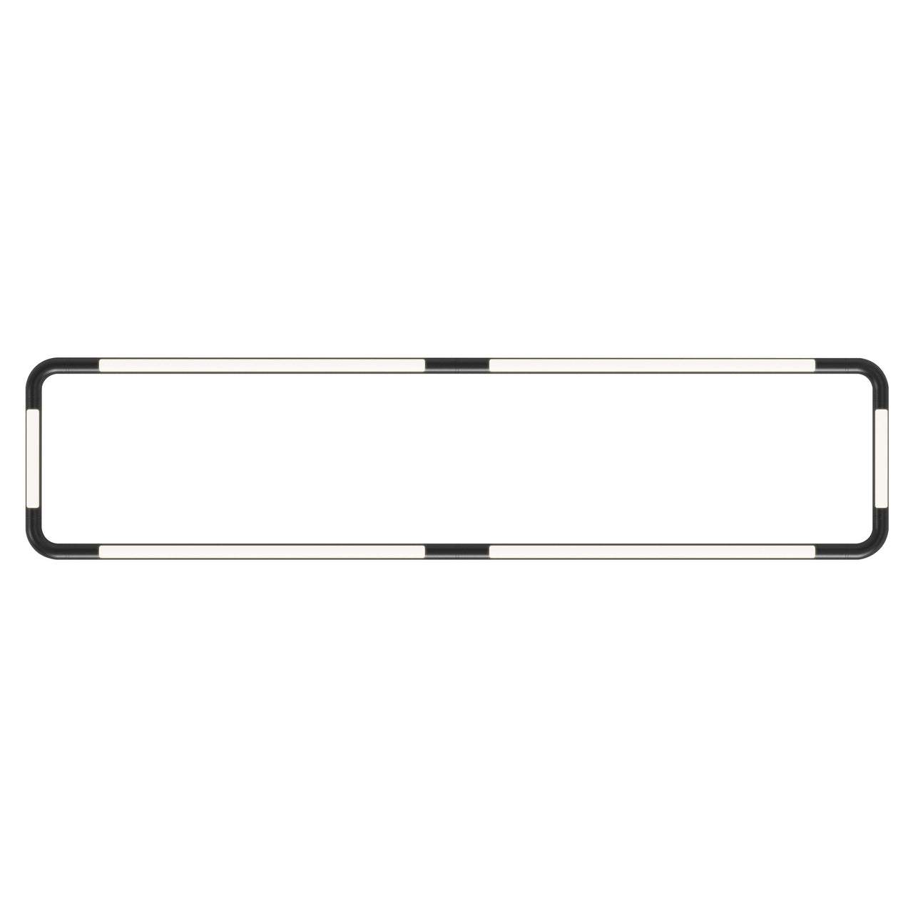 Pipeline CM8 Ceiling/Wall Light: Black + Black