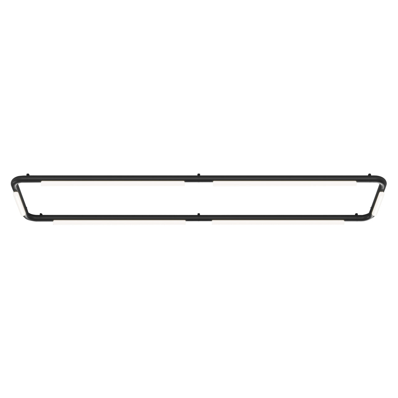 Pipeline CM8 Ceiling/Wall Light: Black + Black