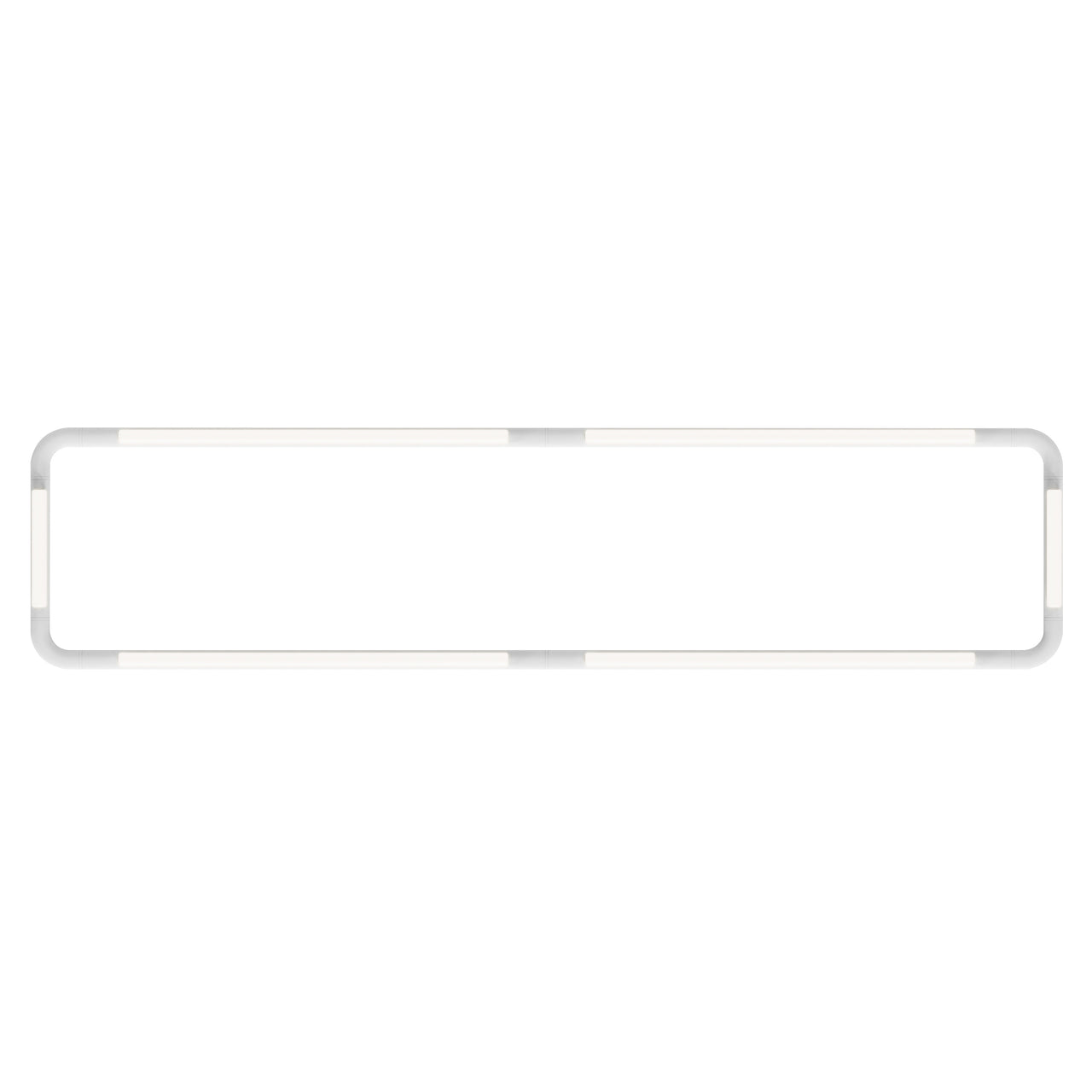 Pipeline CM8 Ceiling/Wall Light: White + White