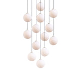 Glass 120. 13 Chandelier: Brushed Brass