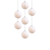 Glass 120. 07 Chandelier: Brushed Aluminum