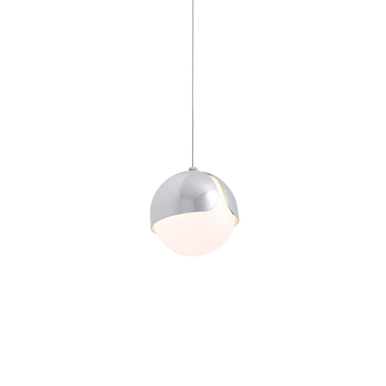 Ohm. Single Pendant: Polished Chrome