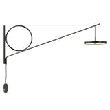 Cercle & Trait Wall Lamp: Main Connection + Satin Graphite