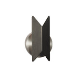 Pirouette Wall Light: V1 + Satin Graphite + Satin Nickel