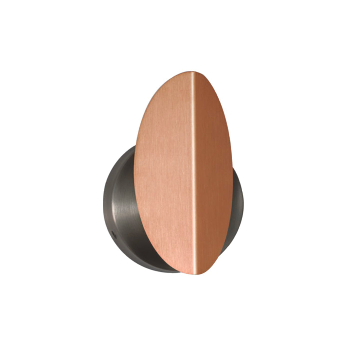 Pirouette Wall Light: V2 + Satin Copper + Satin Graphite