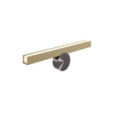 Calée Wall Light: VH + Satin Brass + Polished Graphite