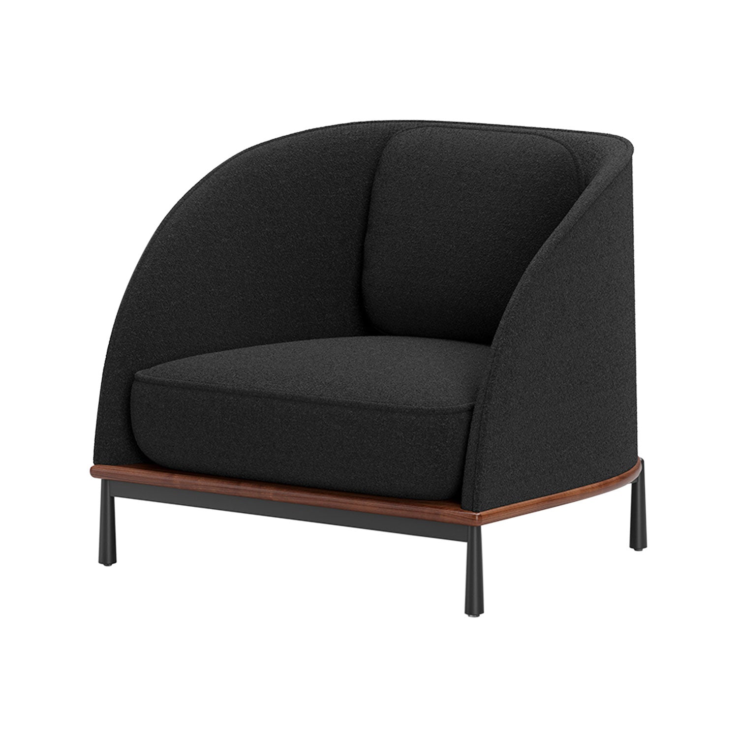 Arc Lounge Chair: Natural Walnut