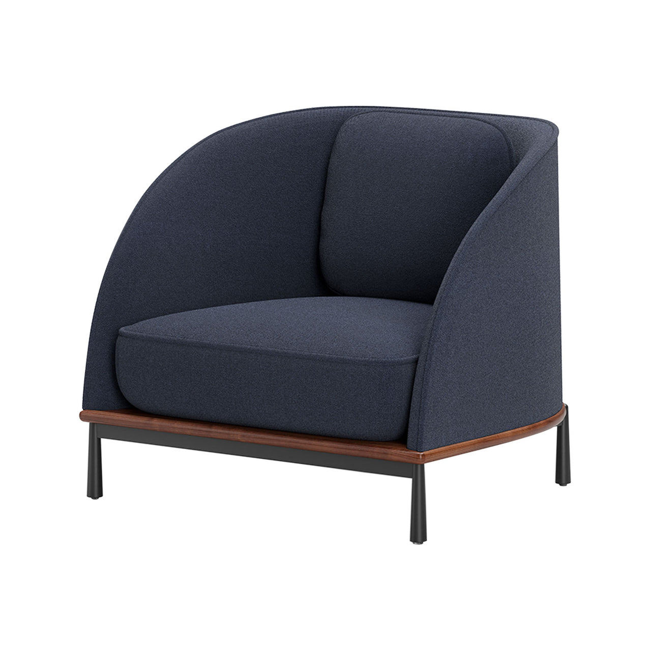 Arc Lounge Chair: Natural Walnut