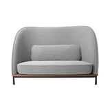 Arc Sofa Highback Love Seat: Natural Walnut