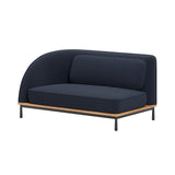Arc Sofa Two Seater: 1 Side + Natural Oak + Left