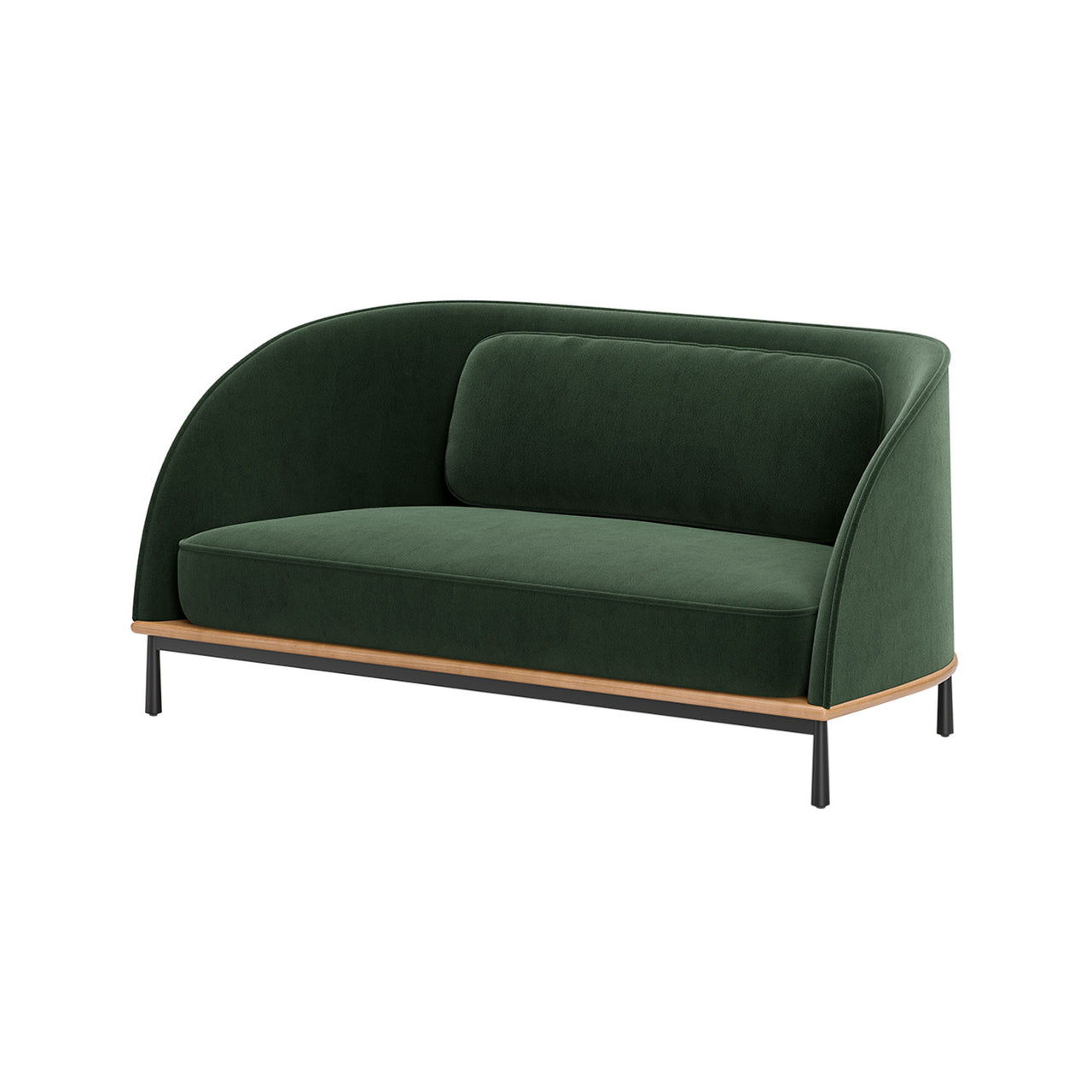 Arc Sofa Two Seater: Natural Oak