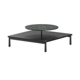 Arc Coffee Table: Black Oak + Green