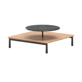 Arc Coffee Table: Natural Oak + Green