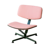 Arba Lounge Chair + Ottoman: Upholstered + Lounge Chair + Dark Green + Vidar Pink