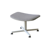 Arba Lounge Chair + Ottoman: Upholstered + Ottomon + Light Grey + Re-Wool Light Grey