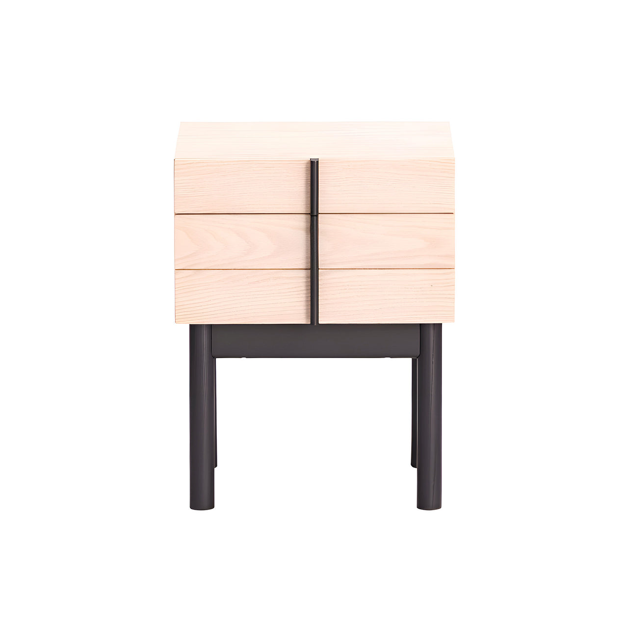 Column Night Table: Low + White Oak