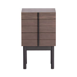 Column Night Table: Tall + Smoked Oak