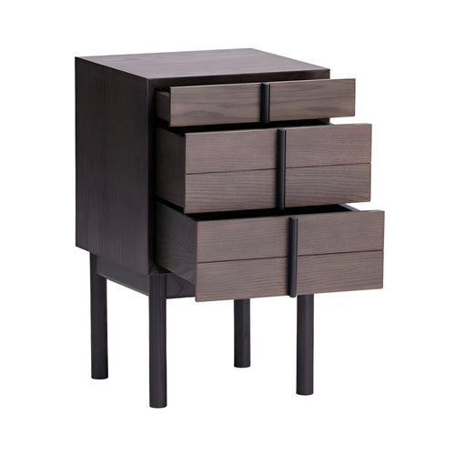 Column Night Table: Tall + Smoked Oak