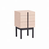 Column Night Table: Tall + White Oak