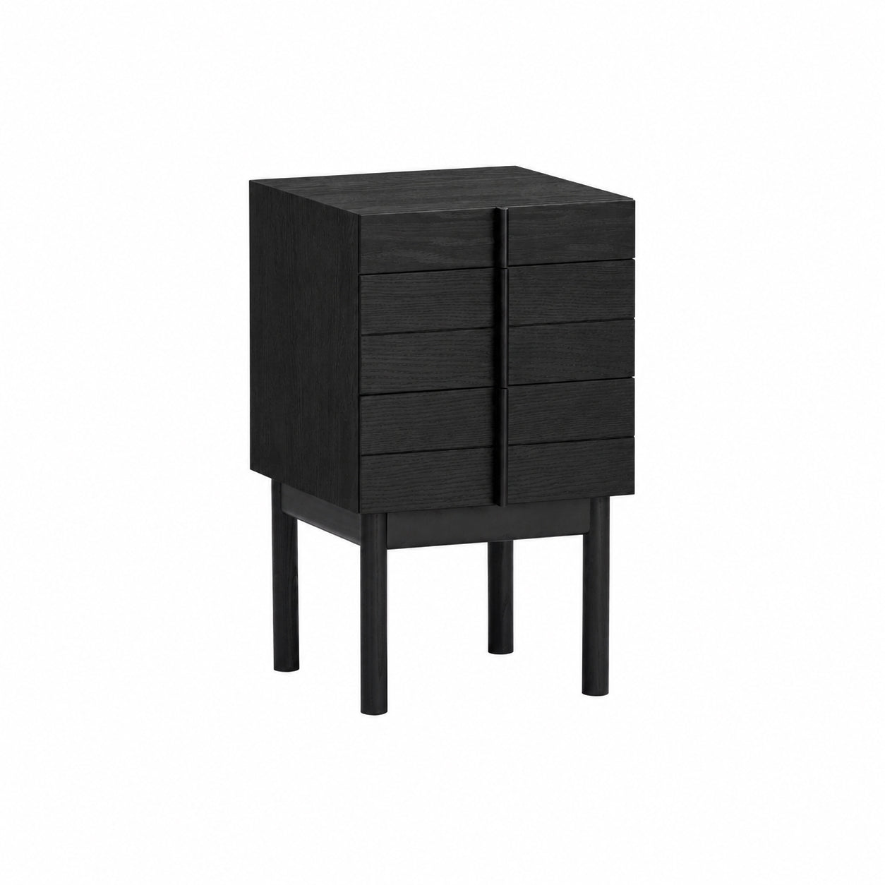 Column Night Table: Tall + Sumi Ash