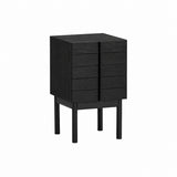 Column Night Table: Tall + Sumi Ash