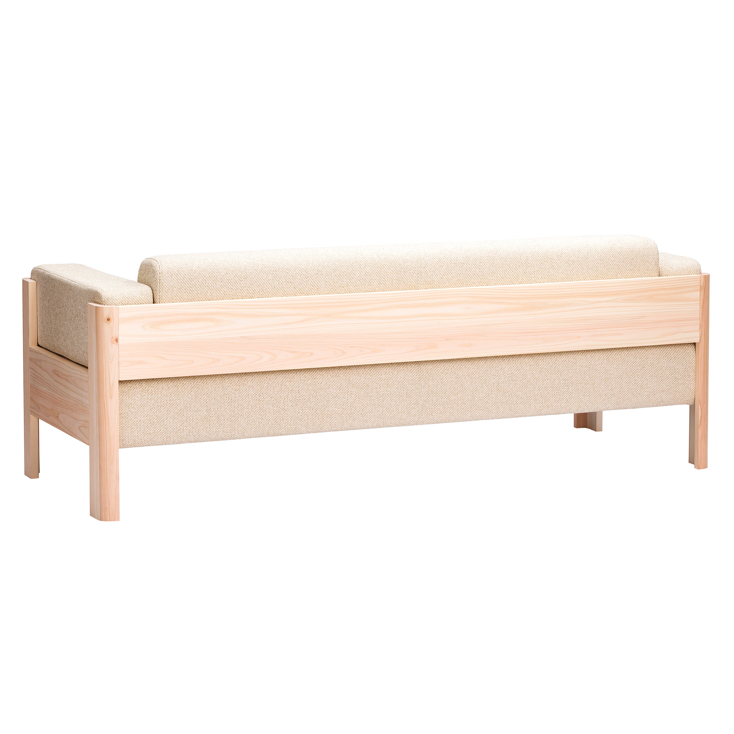 Tonbo 3 Seater Sofa: Natural Hinoki