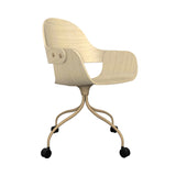 Showtime Nude Chair with Wheel: Natural Ash + Beige