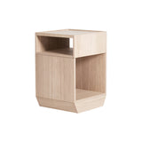 Pile Cabinet: Metal Top + White Stained Oak