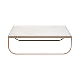 Tati Coffee Table: Marble Top + Low + Nougat