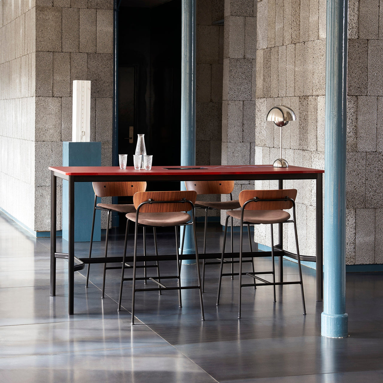 Pavilion Bar + Counter Chair Upholstered: AV10 + AV8