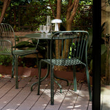 Thorvald SC94 Stacking Outdoor Side Chair with Cushion: Set of 2