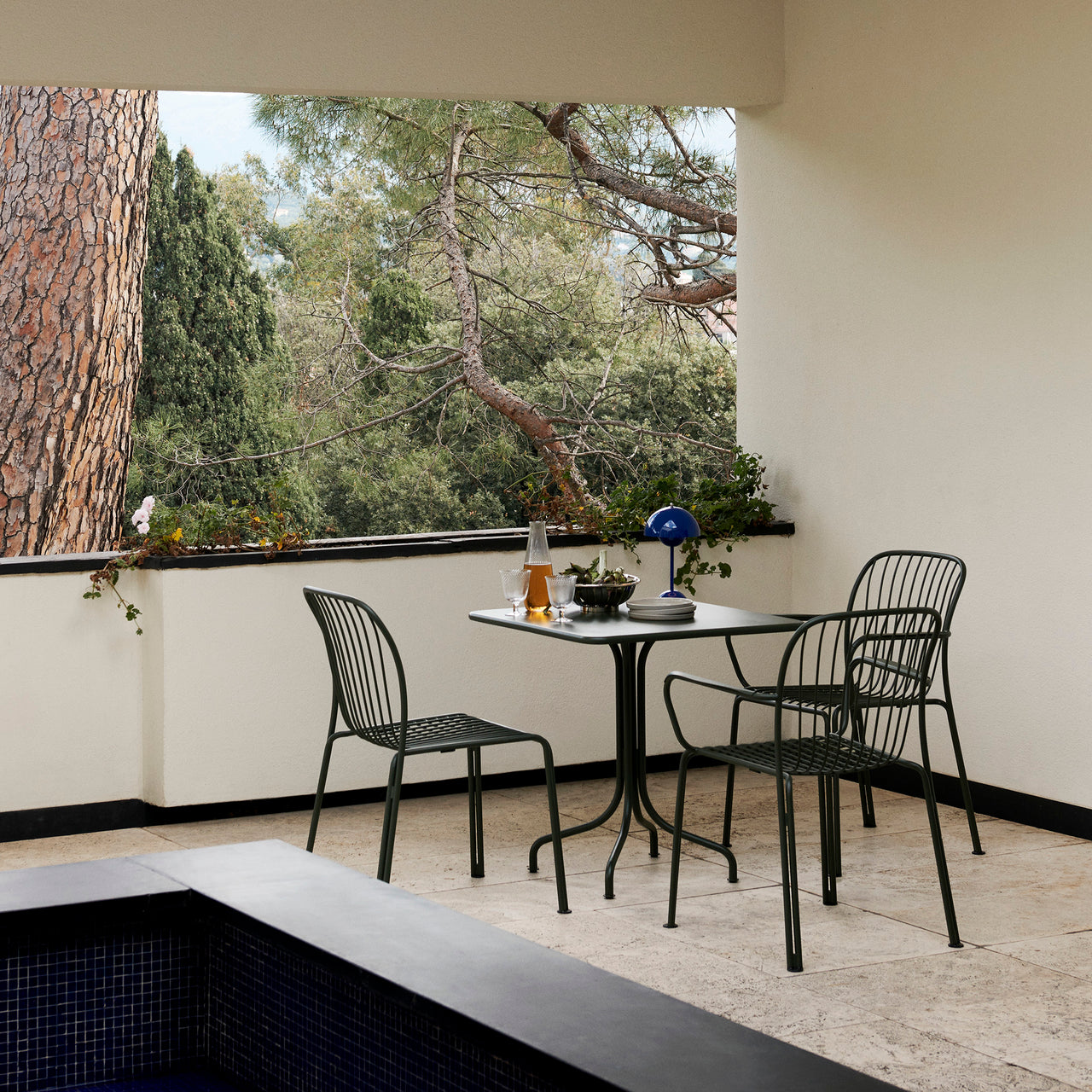 Thorvald SC94 Stacking Outdoor Side Chair: Set of 2