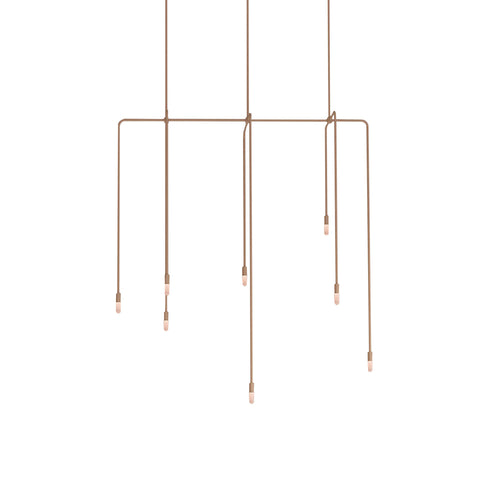 Beaubien Atelier 01 Suspension Lamp: Wrinkled Dusty Pink