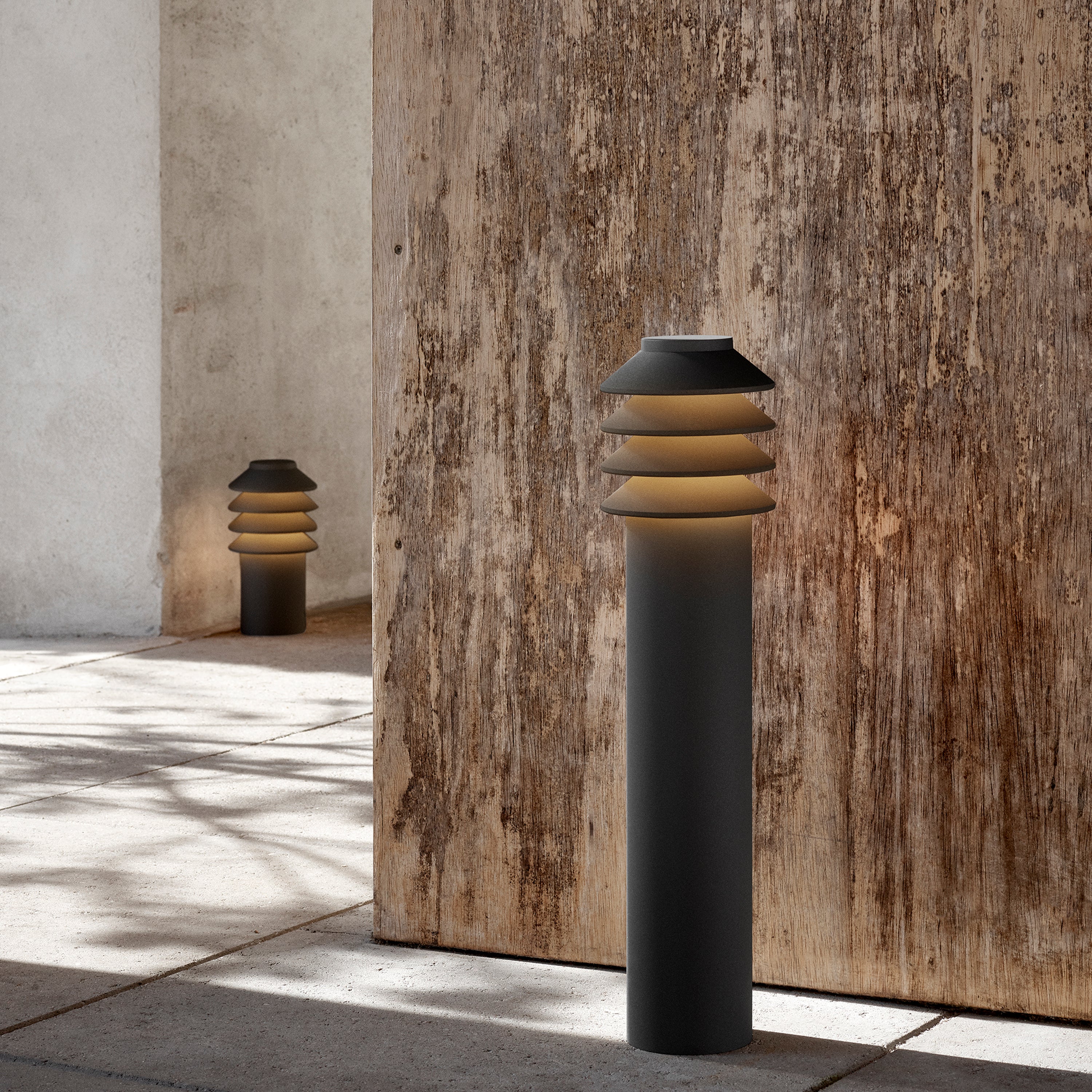 Bysted Garden Bollard Lamp: Long