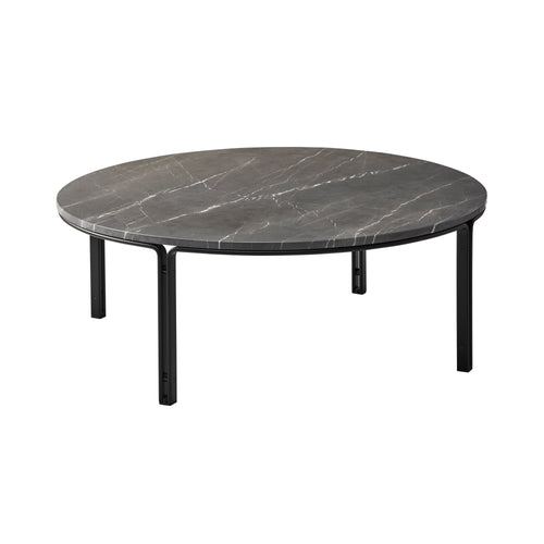 HB 110 Marble Top Coffee Table - Black Edition: Large - 43.3