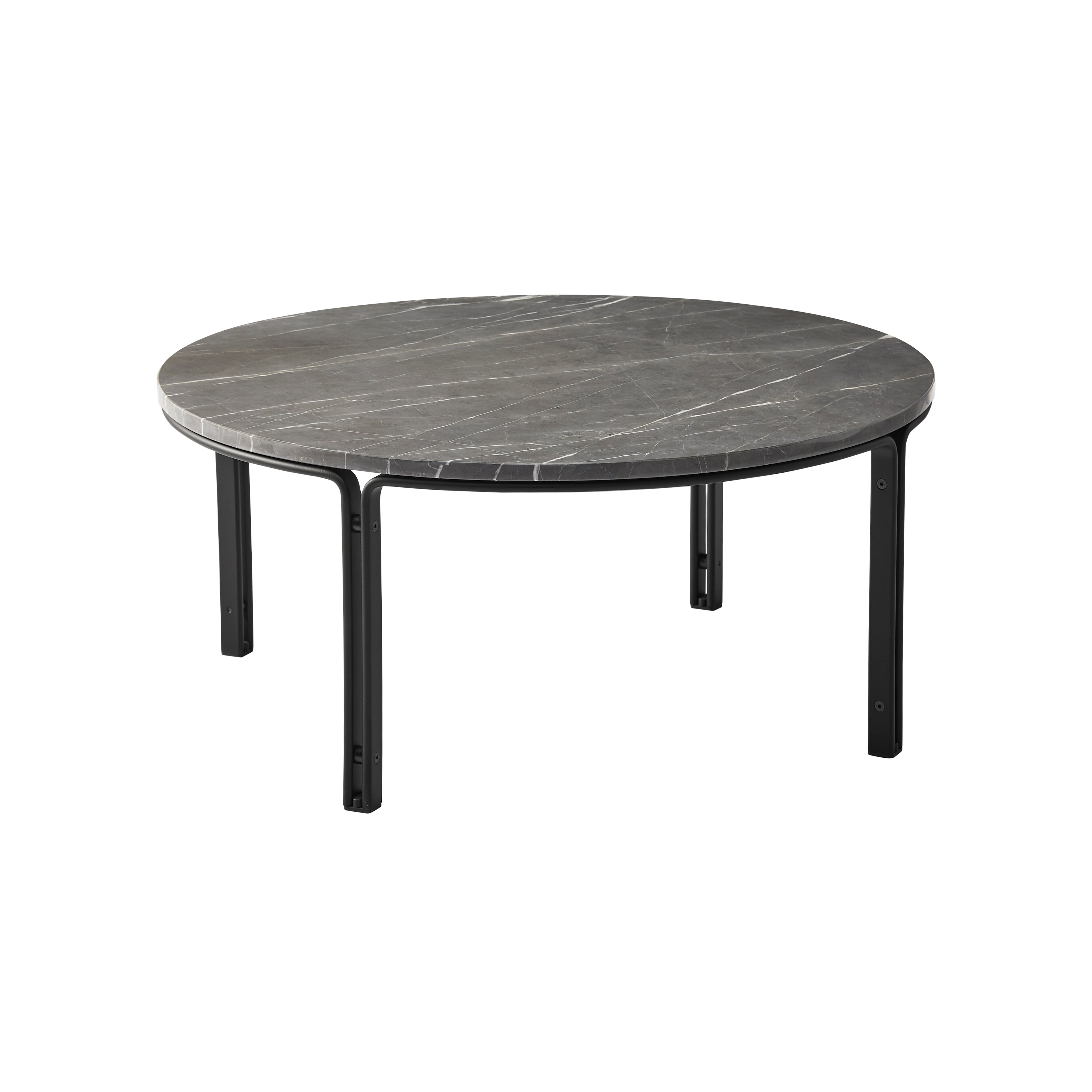 HB 110 Marble Top Coffee Table - Black Edition: Small - 35.4