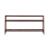 Agnes Long Shelving Unit: European Walnut