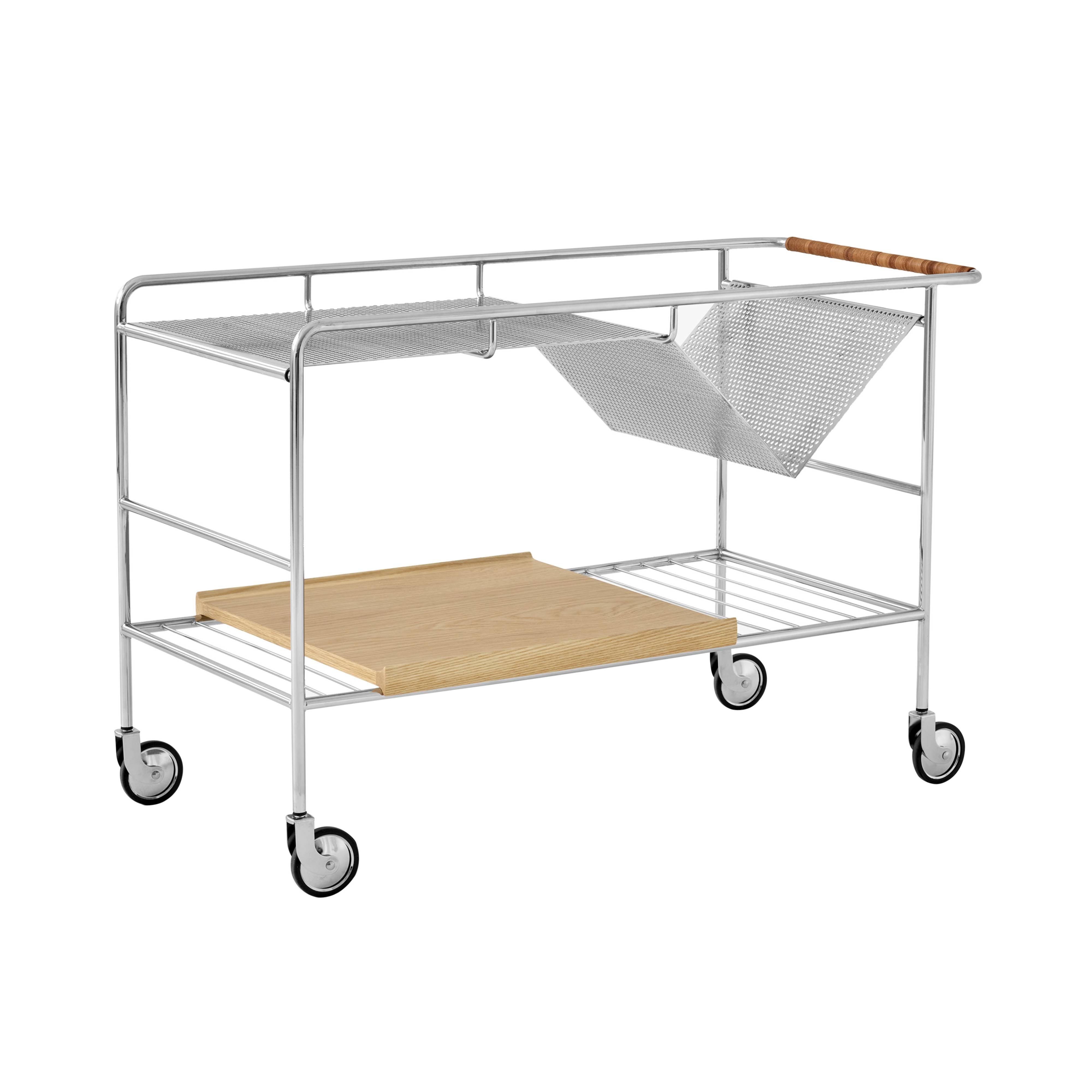Alima Trolley NDS1: Chrome + Lacquered Oak