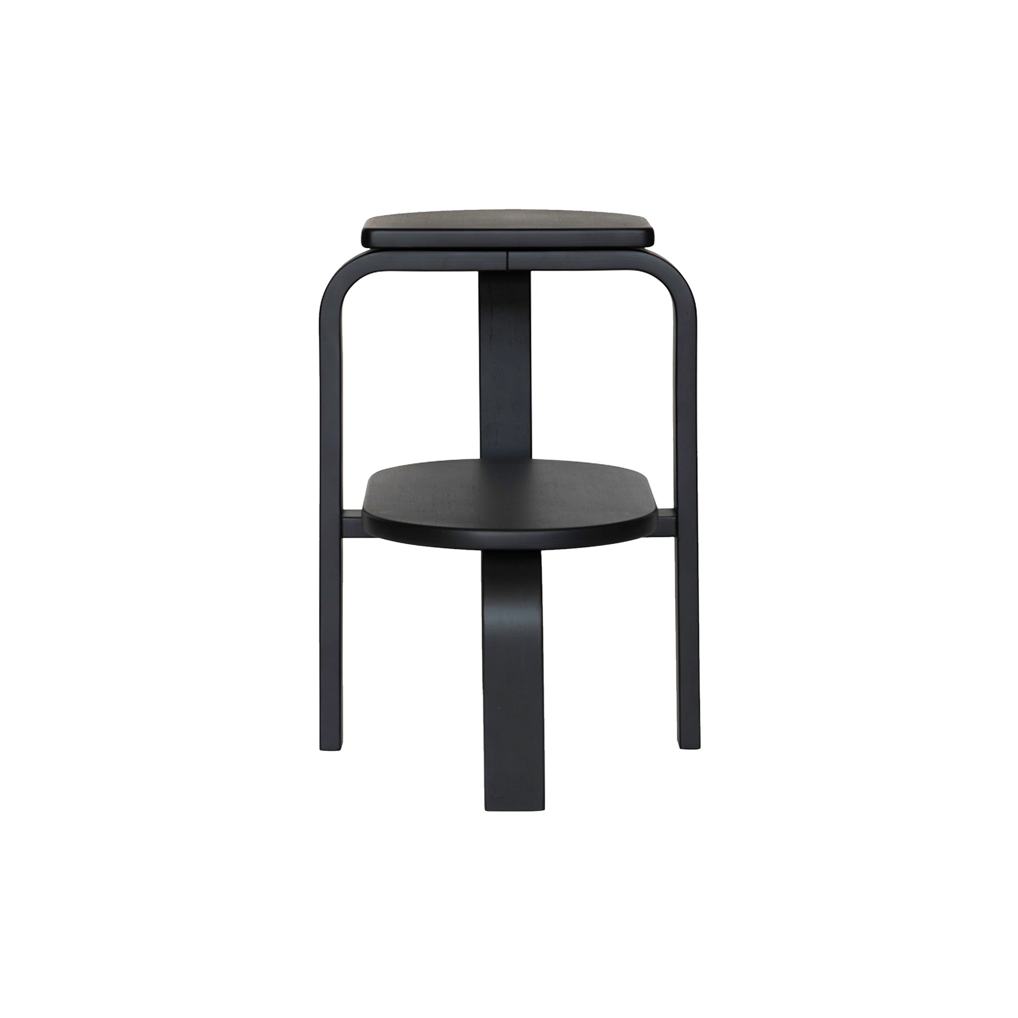 Altura Step Stool: Black Stained Oak