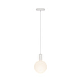 Alumina Single Pendant with Sphere V Bulb