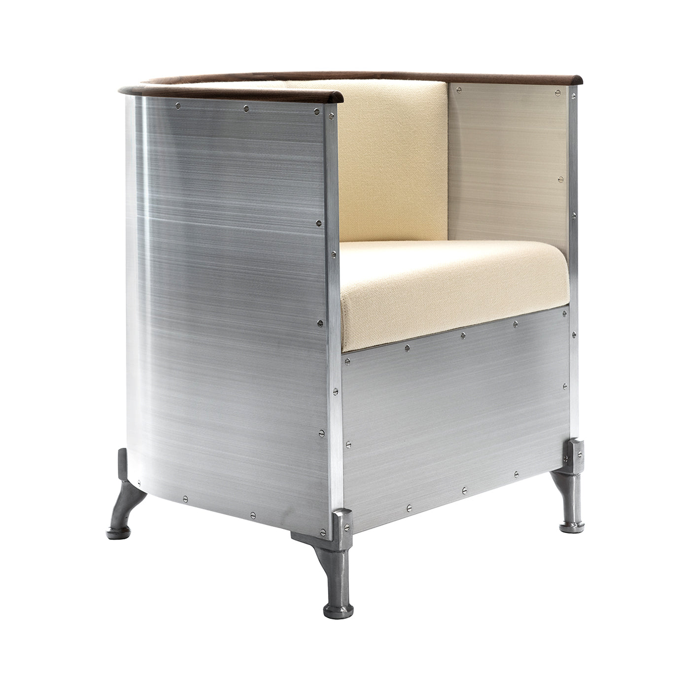 Aluminum Chair: Polished Aluminum + Tarnsjo Leather Natural