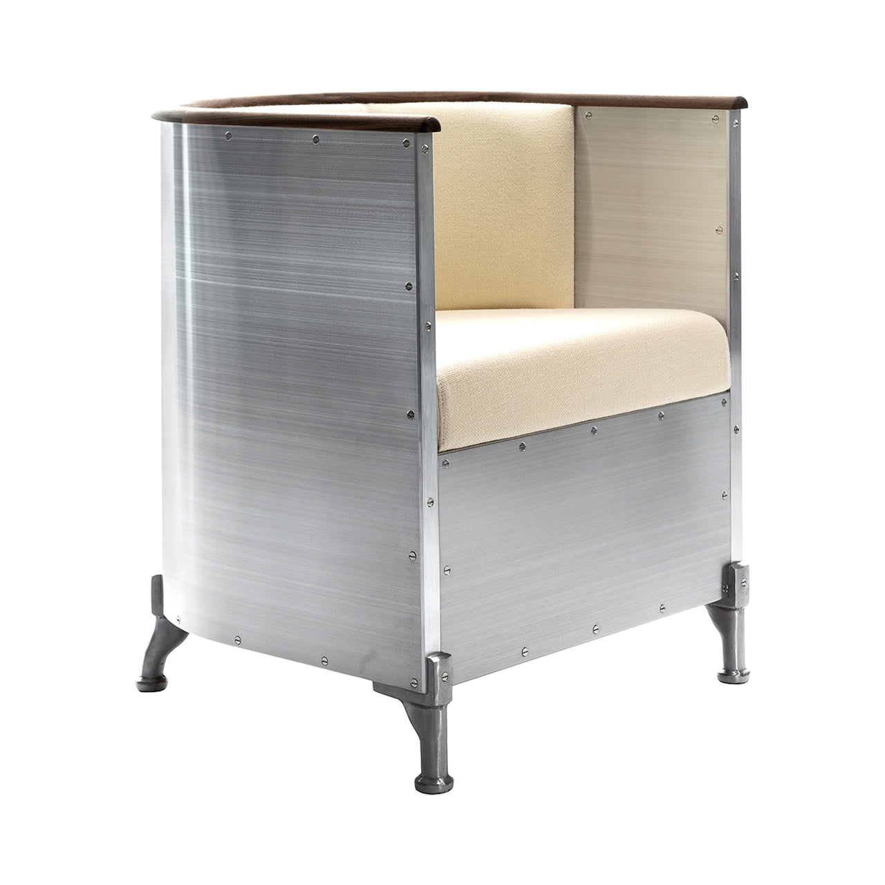 Aluminum Chair: Polished Aluminum + Tarnsjo Leather Natural