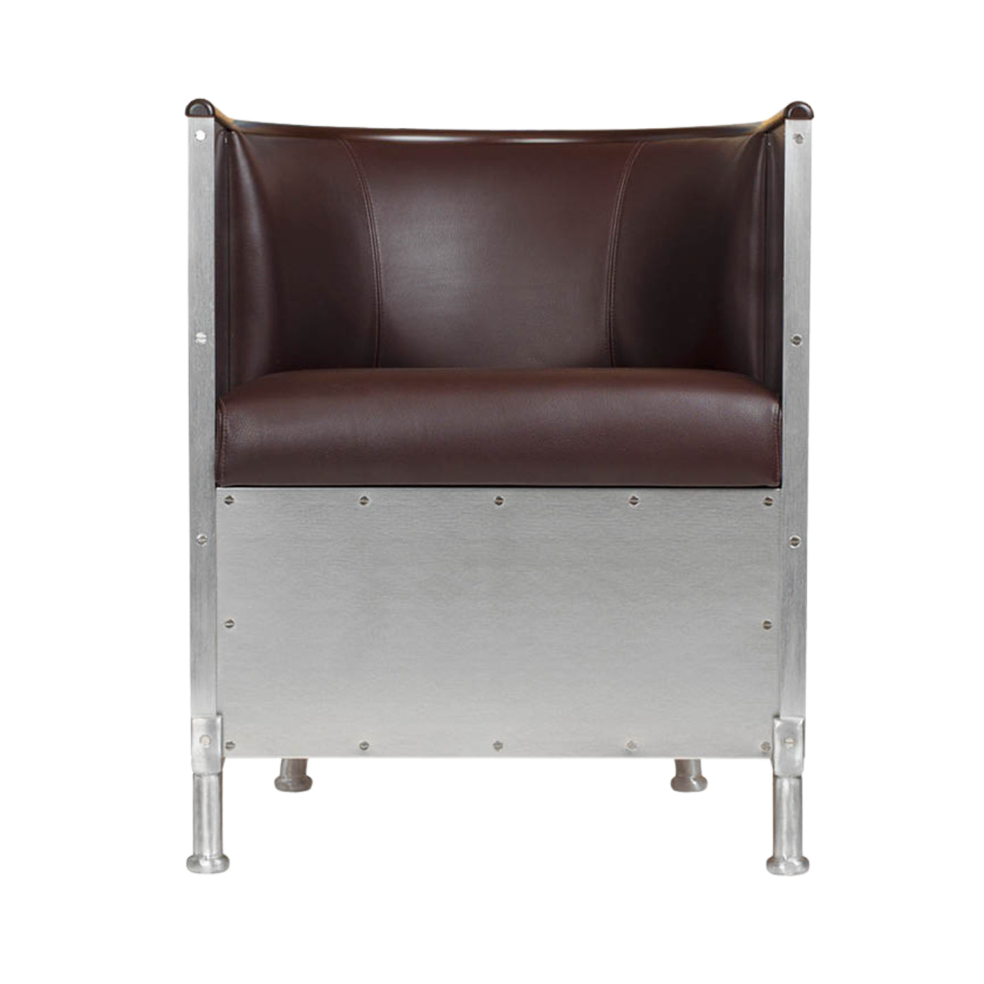 Aluminum Chair: Matt Aluminum + Tarnsjo Leather