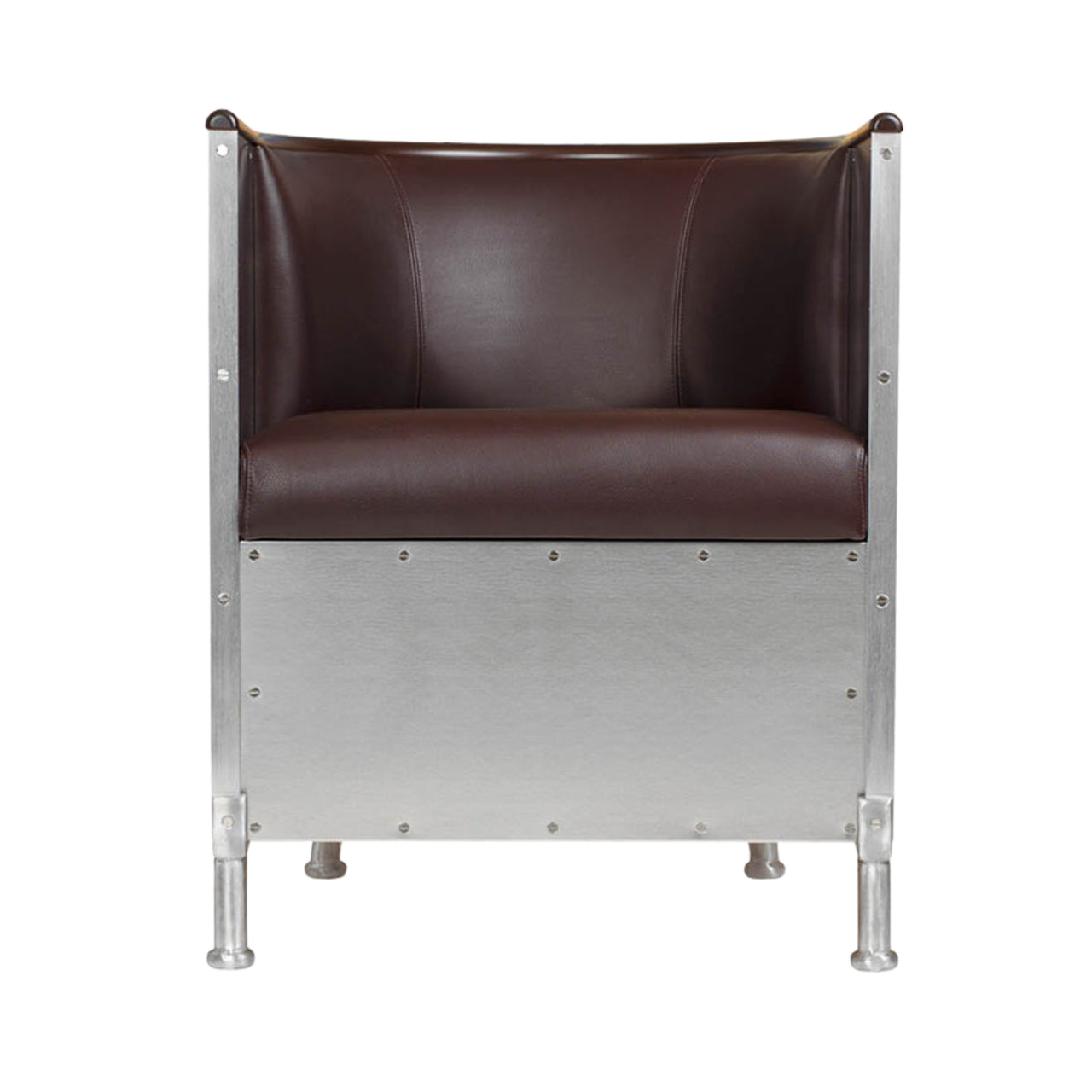 Aluminum Chair: Matt Aluminum + Tarnsjo Leather