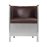 Aluminum Chair: Matt Aluminum + Tarnsjo Leather