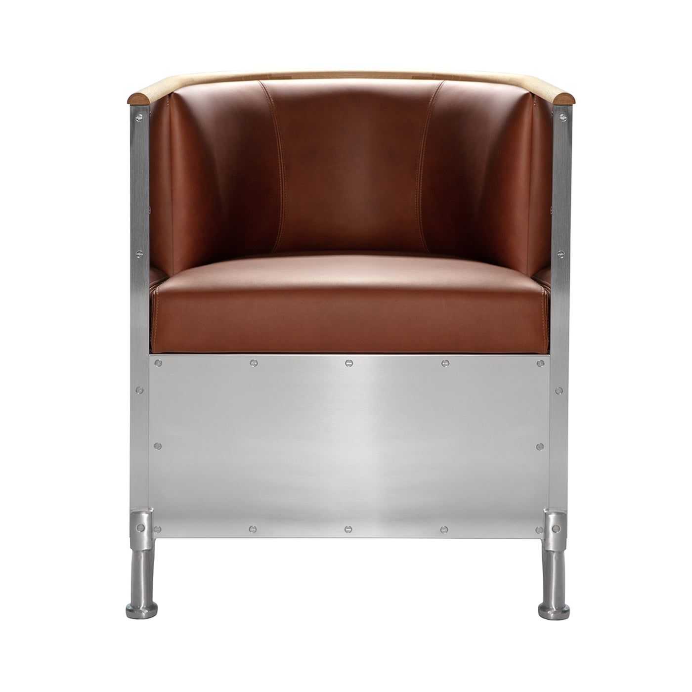 Aluminum Chair: Polished Aluminum + Tarnsjo Leather